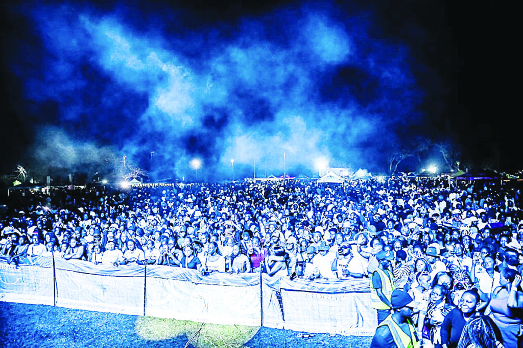 The massive crowd that was in attendance at the fourth edition of the Eswatini Farmers Market held at Malkerns Country Club.