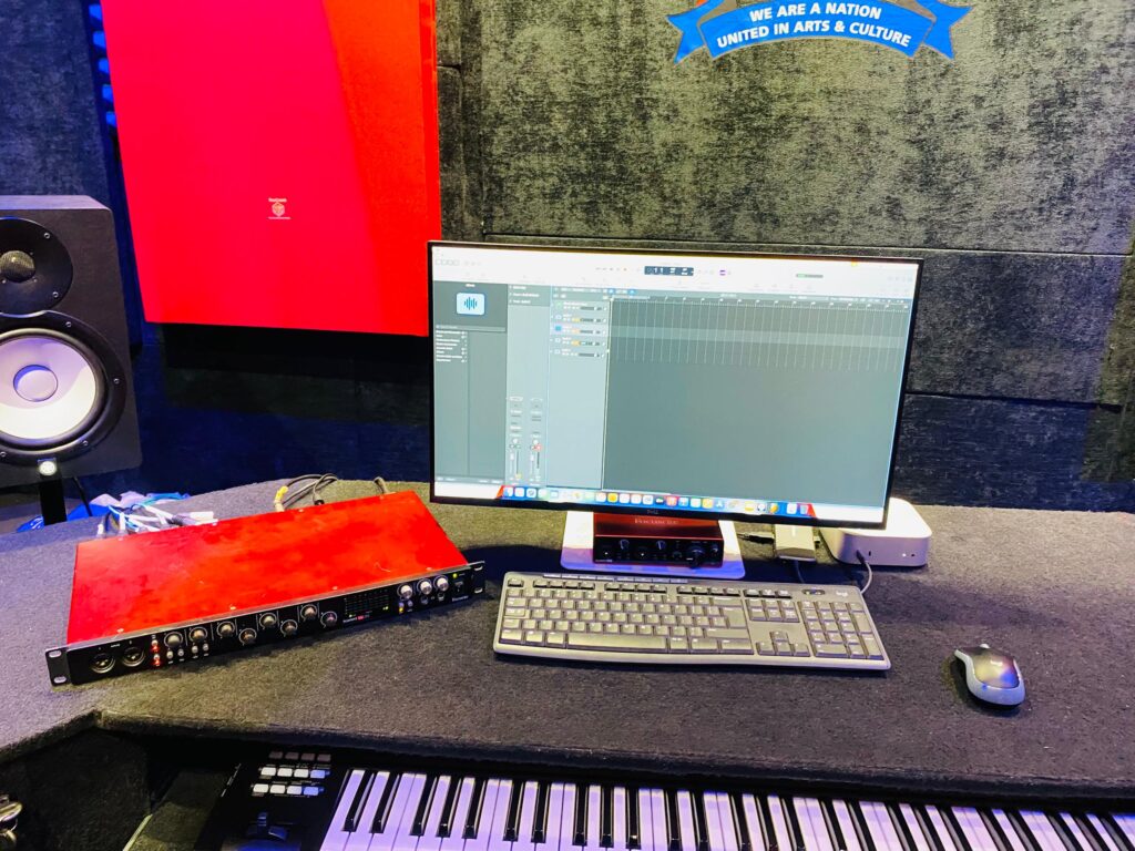 The new Arts and Culture Recording Studio in Manzini