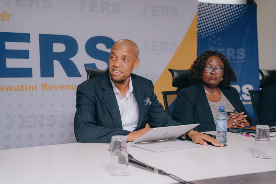 ERS Commissioner General Brightwell Nkambule during the press briefing. (l)