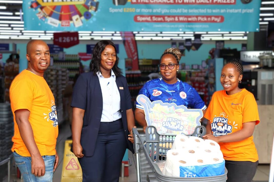ca1df7ad-75bd-45bf-a181-fa5d5ed2d499 Celimphilo Dlamini walked away with groceries worth over E2,000 after winning a Trolley Dash in Eswatini Bank’s Fetch Your Summer Reloaded promotion