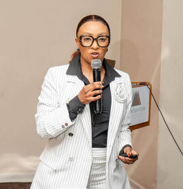 image006 Municipal Council of Mbabane Chief Executive Officer (CEO) Gciniwe Fakudze makes her remarks during the AGM held at Mountain View Hotel yesterday. (Pics: Nokuzola Thwala)
