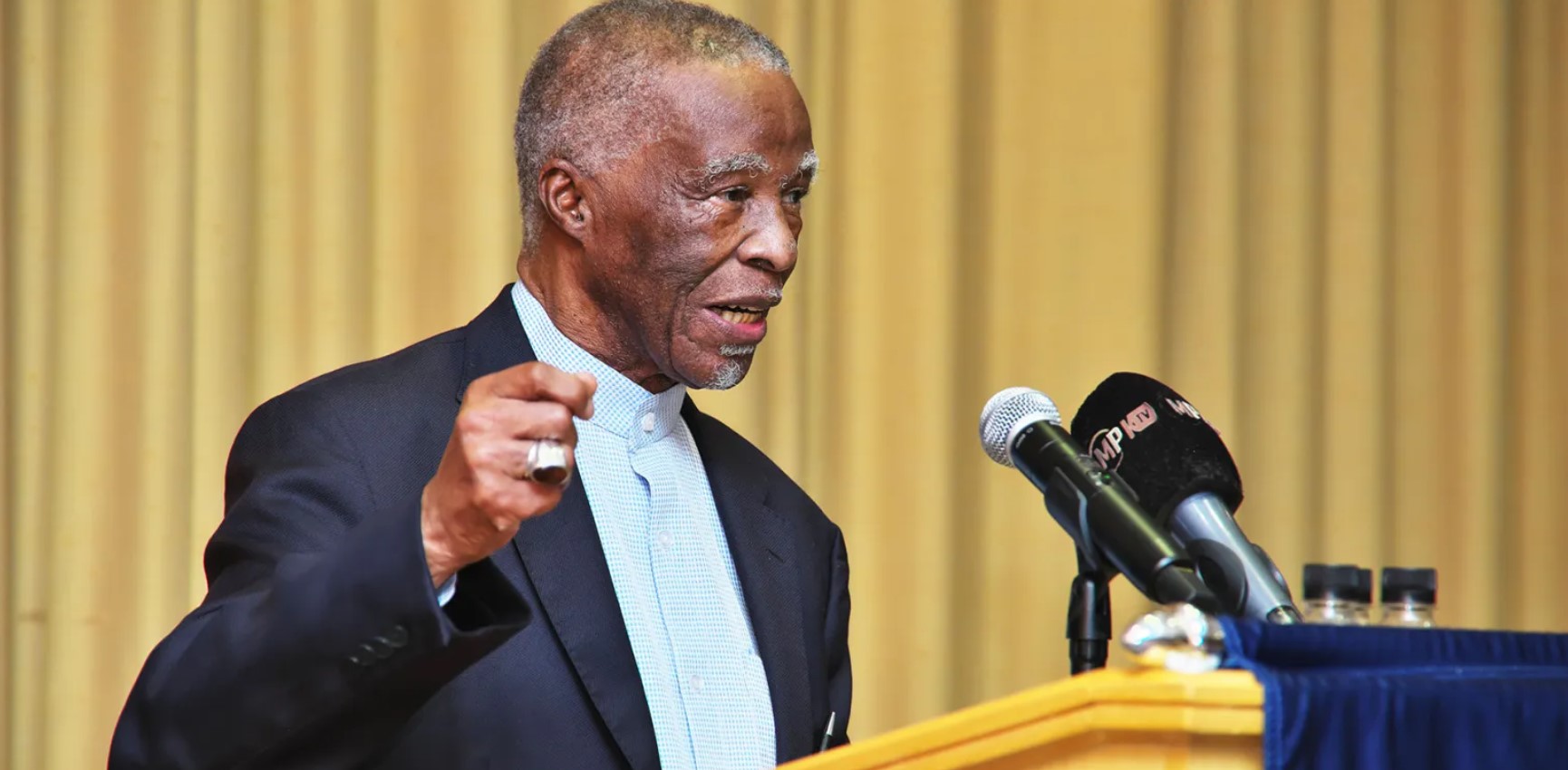 Former president Thabo Mbeki speaking on Saturday at the National Dialogue for the Eastern Cape higher education sector.