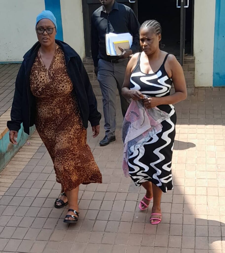 The two Khulani Bomake Pre-School workers Sibongile Tsabedze and Nompumelelo Gama who are accused of defraudingthe pre-school of E217 000.