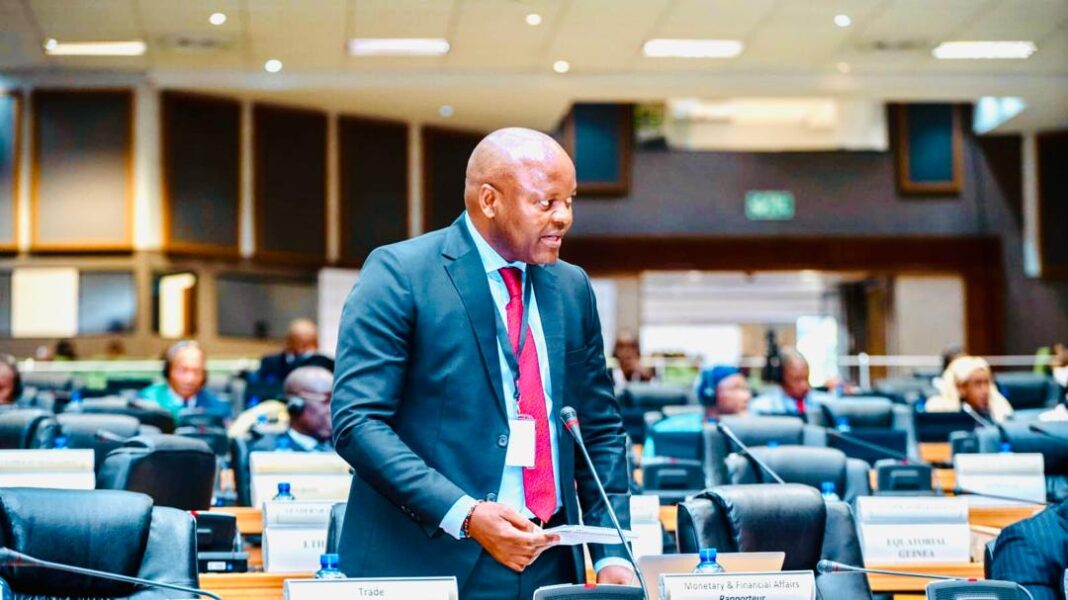 Senator Tony Sibandze at the Pan African Parliament. Senator Tony Sibandze.