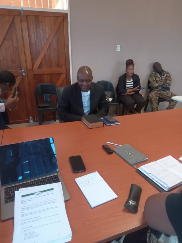 Town Clerk Bongani Dlamini giving his testimony before the Commission of Enquiry which is probing allegations of maladministration and irregularities in the running of Hlatikulu Town Board.