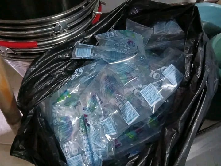 some of the plastics used to packge the ice pops