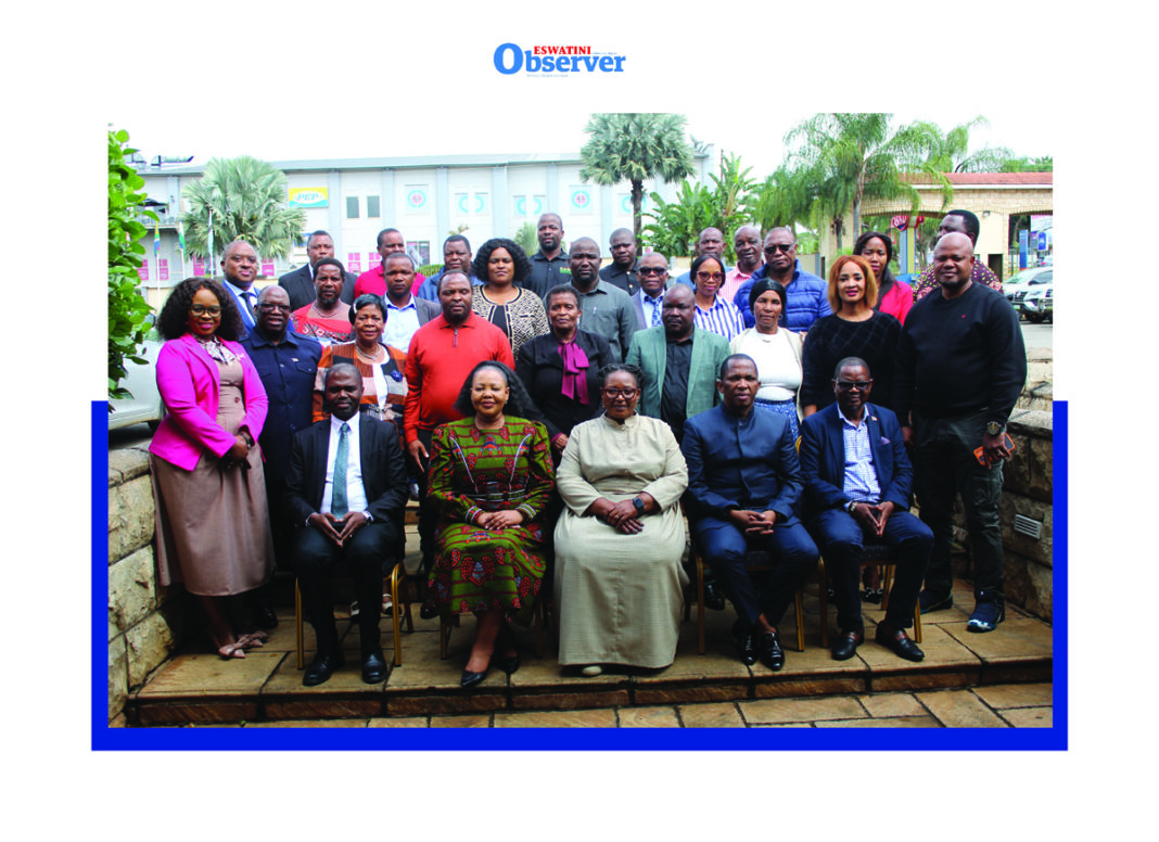 Members of Parliament with DPM Thulisile Dladla, Minister of Foreign Affairs and International Cooperation Pholile Shakantu during the opening a workshop on ratification of International Legal Instruments held at Happy Valley Hotel yesterday. (Pic: Lucky Simelane)