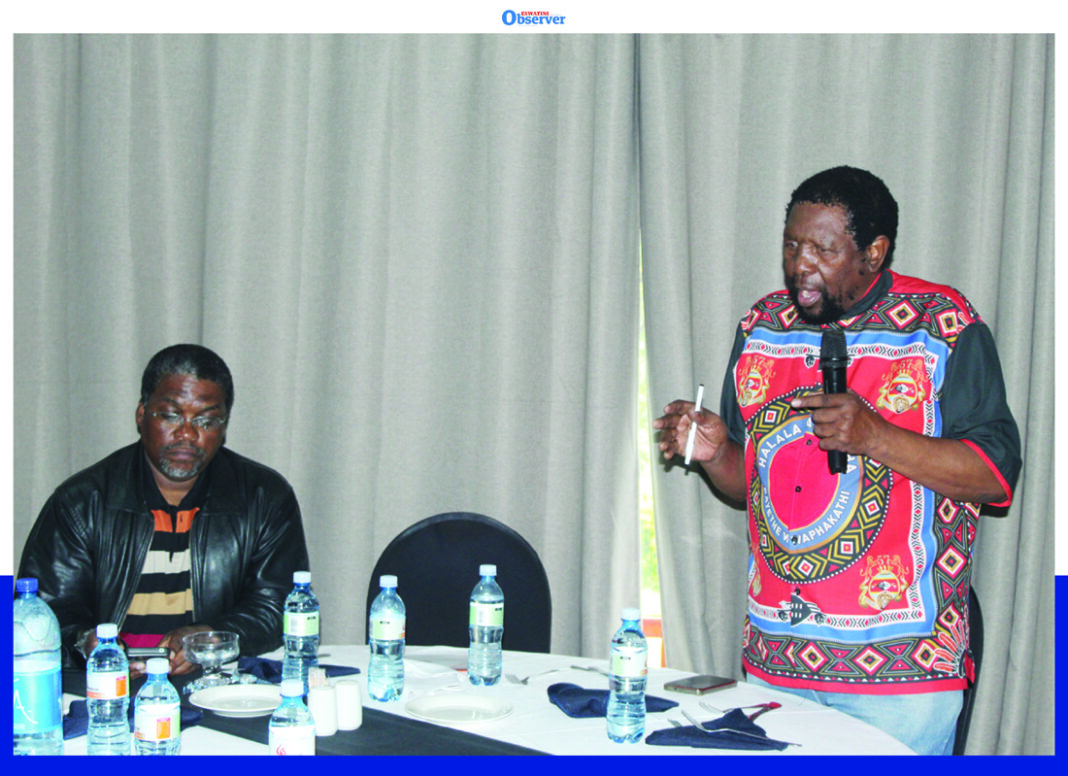 Status Capital board member Almon Mbingo and Status Capital Managing Director Michael Mbetse.
