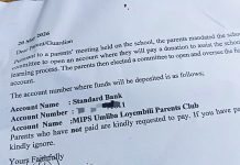 Parents directed to pay top-up fees into different school account