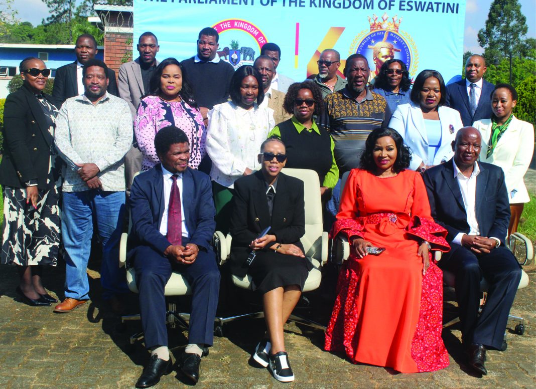 Senators with the facillitators during the Critical Infrastructure Protection Bill, 2025 workshop which was held at the ESWSCheadqurters yesterday.
