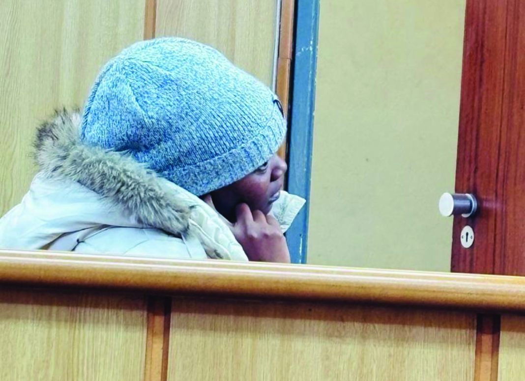 Teba TEBA employee Gugu Mnisi during their court appearance at Mbabane Magistrate’s Court before Principal Magistrate Fikile Nhlabatsi.