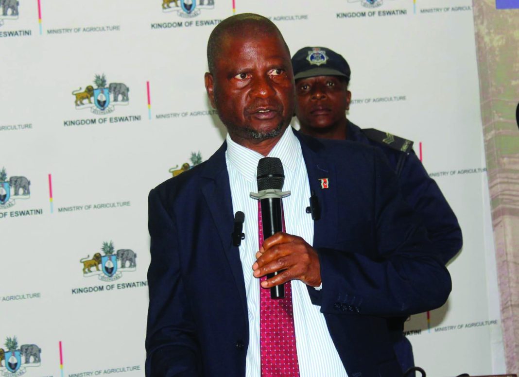 Agri Minister of Agriculture Mandla Tshawuka.