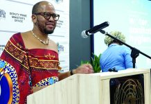 Every child must have access to water, sanitation and hygiene DPM’s office PS Siboniso Nkambule making his remarks.