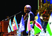 We are stronger together – Ramaphosa SA President Cyril Ramaphosa addressing the gathering during the 9th Summit of the SACU Heads of State and Government at the Cape Town International Convention Centre yesterday.