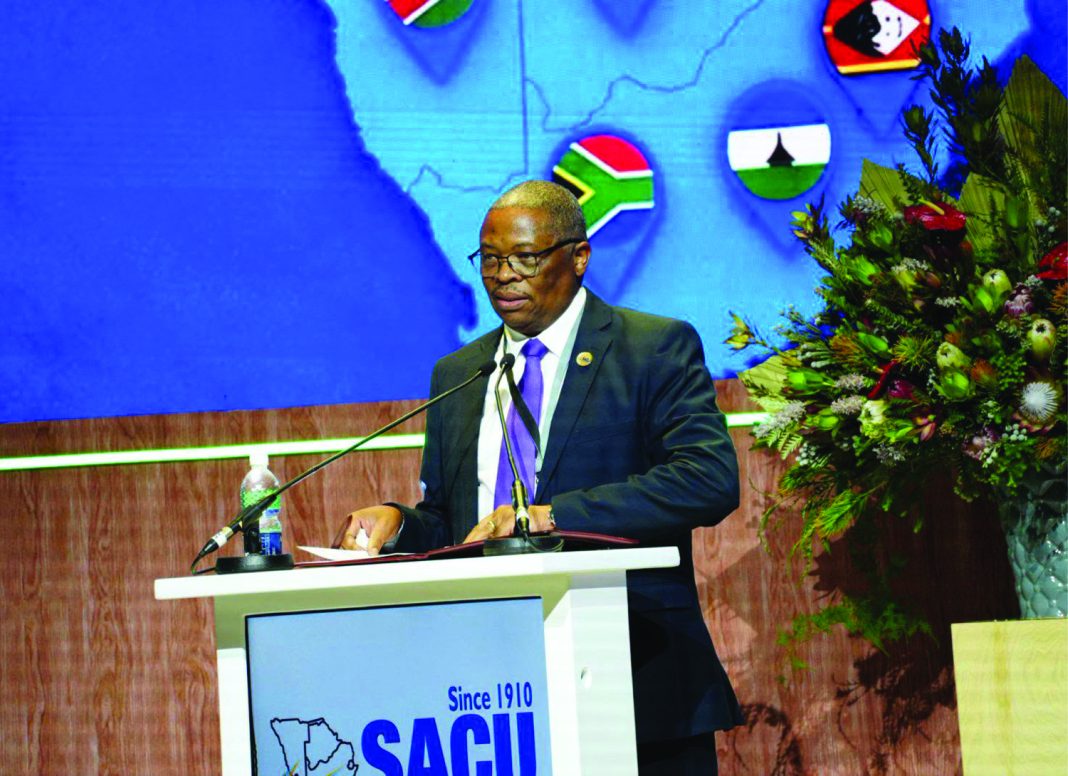 Dumsani Masilela Use SACU Executive Secretary Dumisani Masilela.