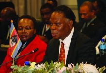 Shared rivers key to economic growth – Natural Resources Minister Minister of Natural Resources and Energy Prince Lonkhokhela delivering his speach during the meeting.