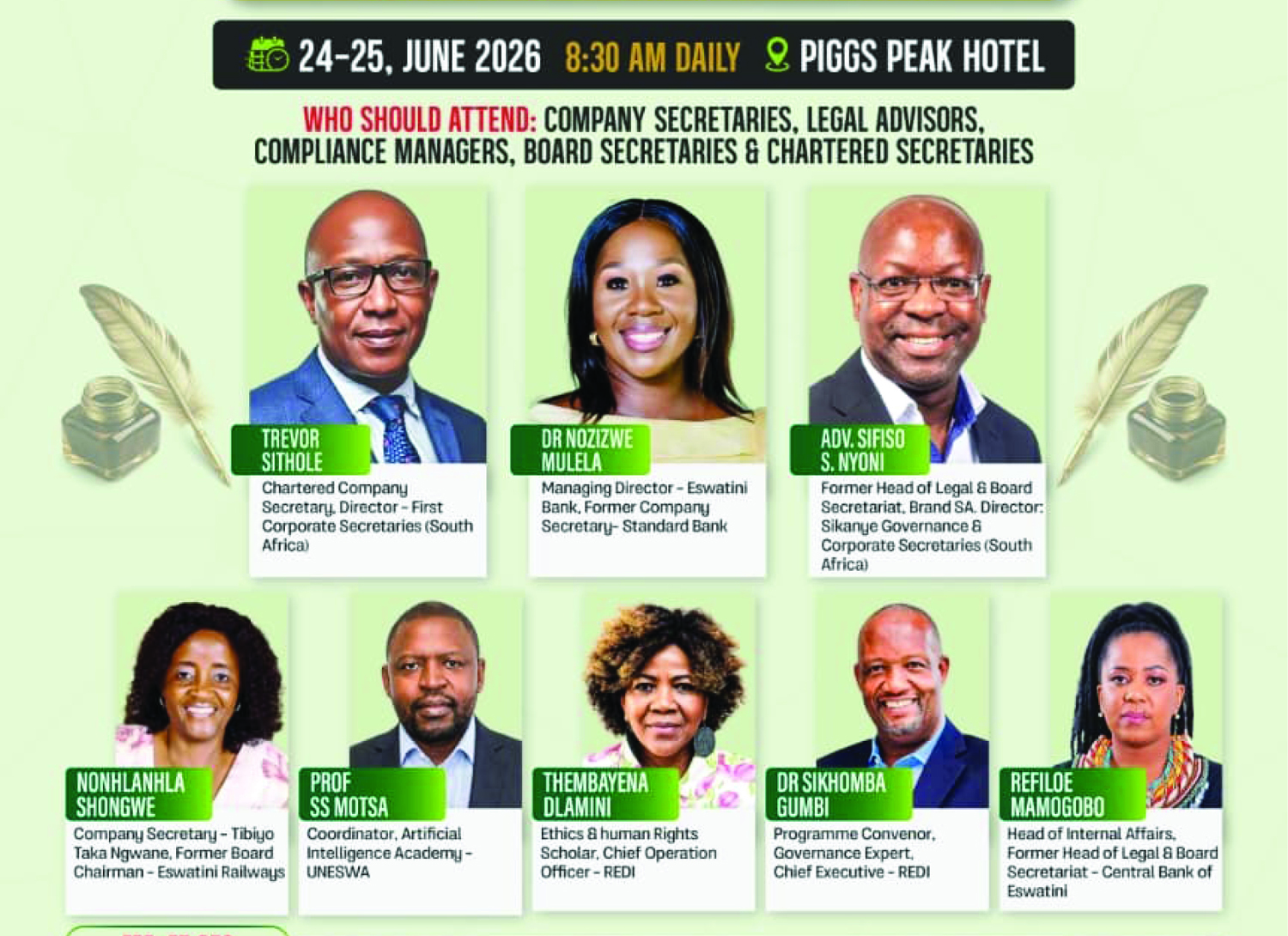 Govt leaders to gather for REDI’s company secretaries convention
