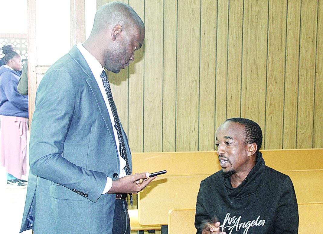 Vuyo Lawyer Sivesonkhe Ngwenya taking instructions from the alleged scammer.