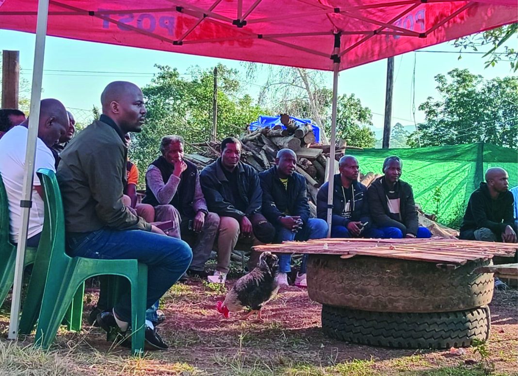 Some of the men who attended the Lisango session.