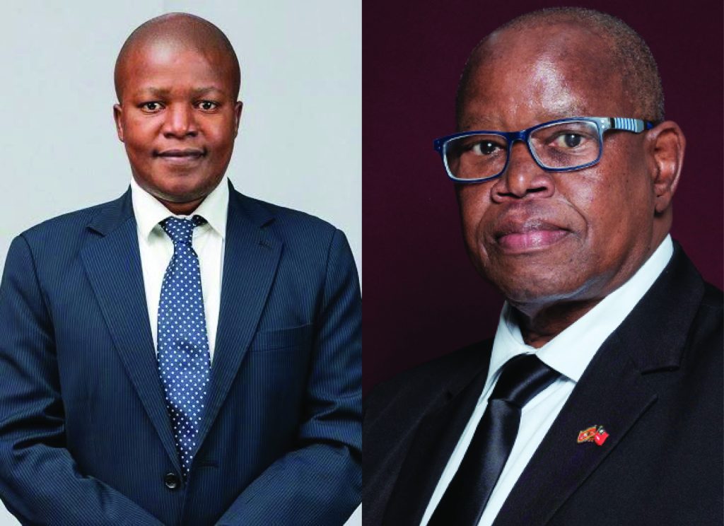 Eswatini Sugar Chairman Meshack Kunene and CEO Banele Nyamane.
