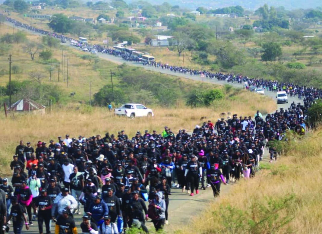 Record A record-breaking 17,000 participants took part in the 24km Lidwala Insurance Wellness Walk from Matsamo to Mkhuzweni, tripling last year's attendance.