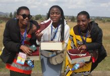 Their majesties gift Imbali with sneakers